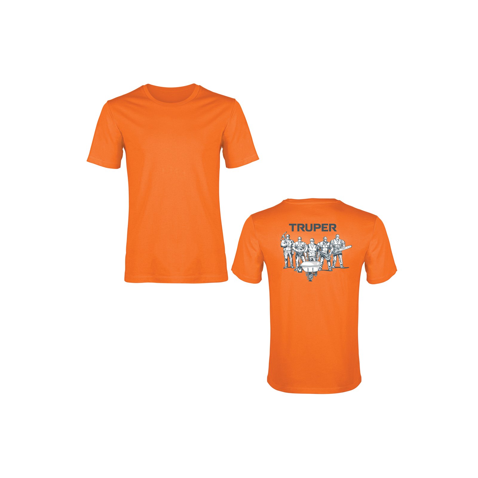 PLAYERA CUELLO REDONDO PARA HOMBRE, NARANJA, CH, T (Truper)