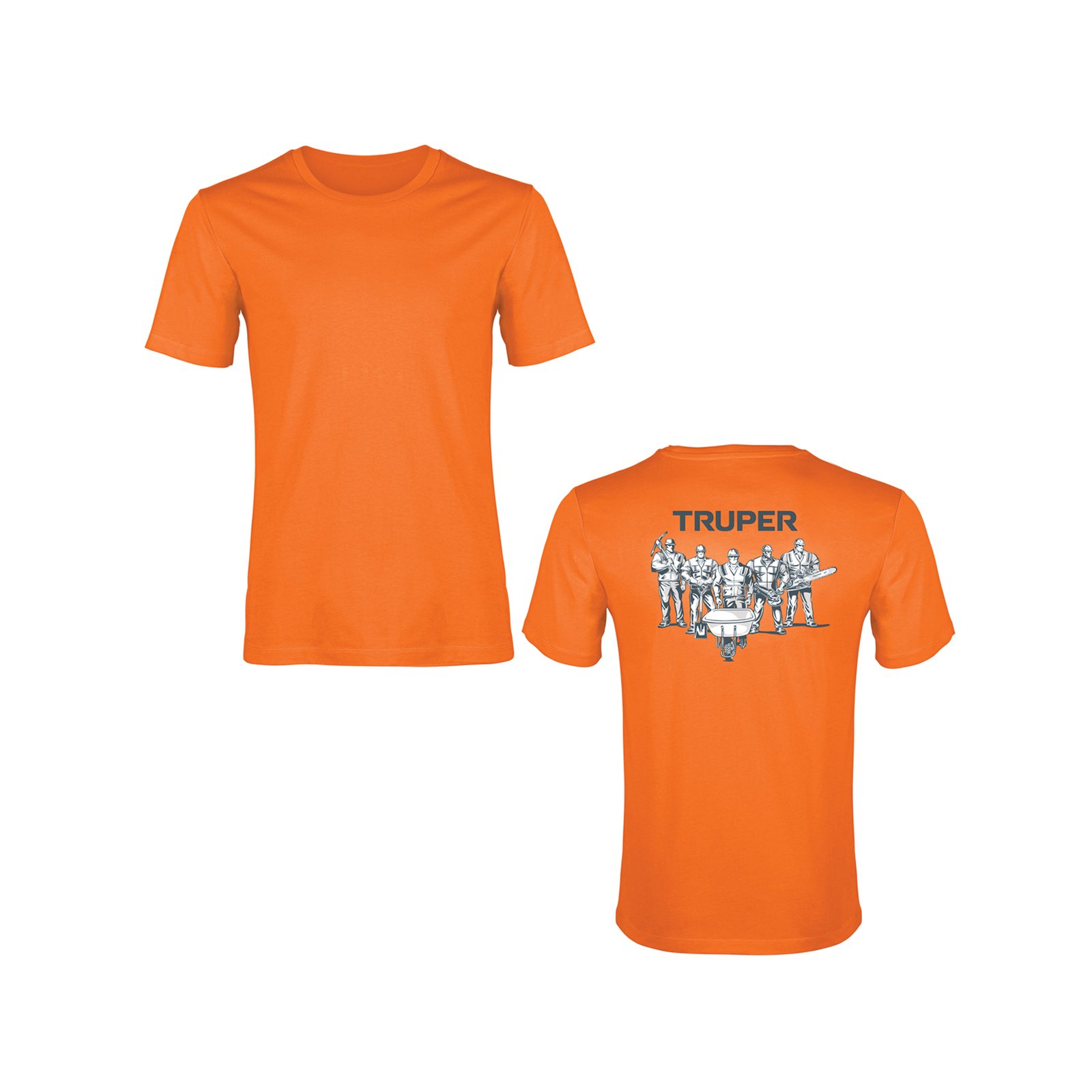 PLAYERA CUELLO REDONDO PARA HOMBRE, NARANJA, M, TR (Truper)