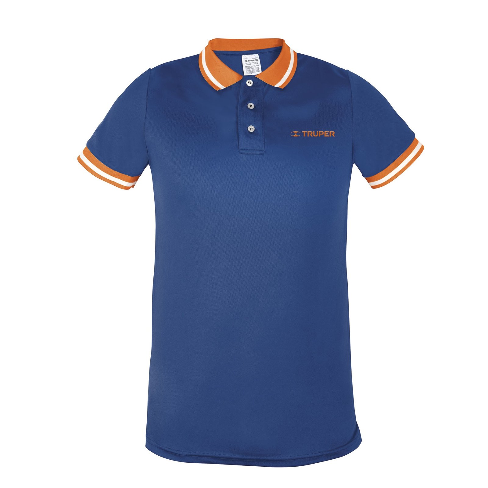 PLAYERA TIPO POLO, DRY FIT, AZUL, PARA CABALLERO, (Truper)