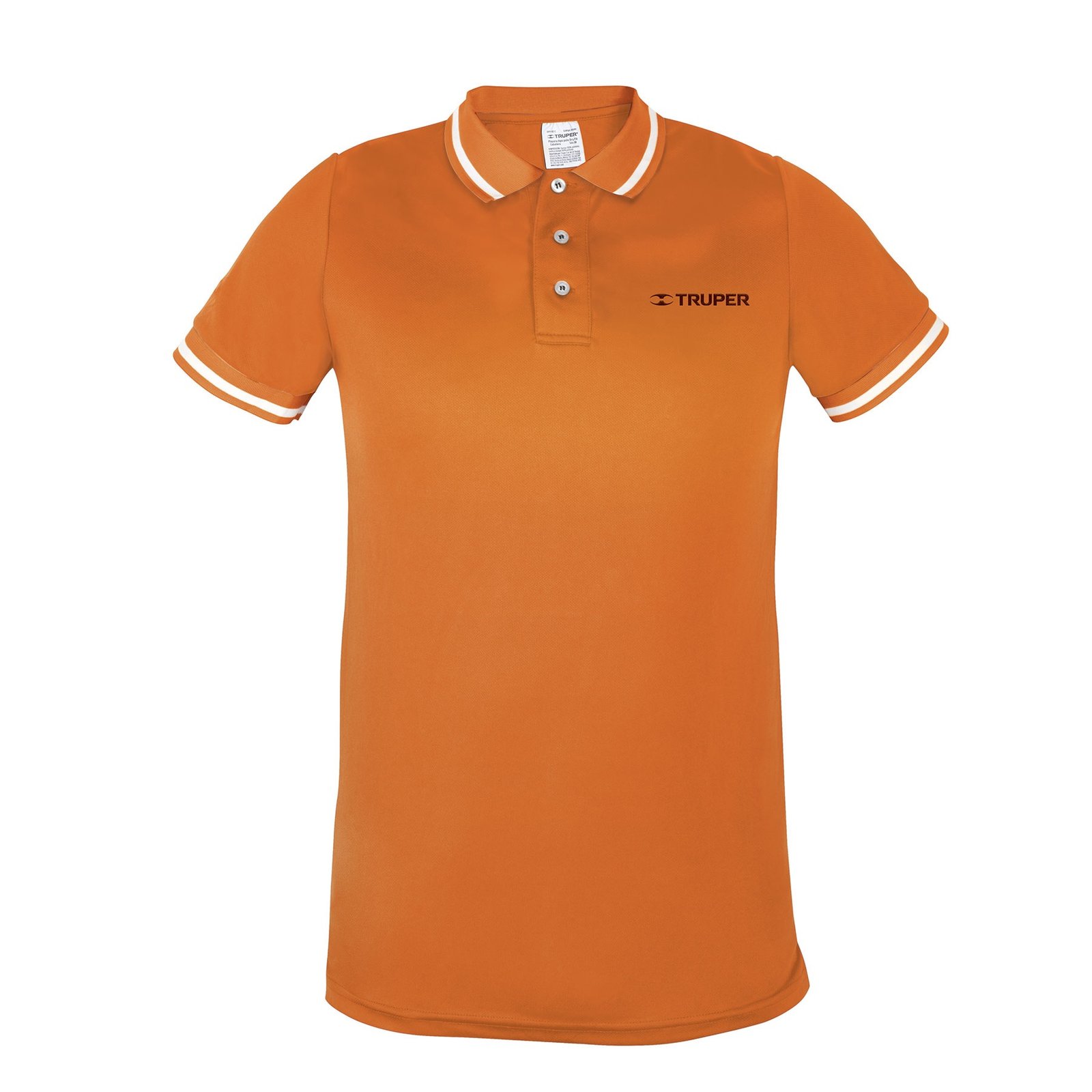 PLAYERA TIPO POLO, DRY FIT, NARANJA, PARA CABALLER (Truper)